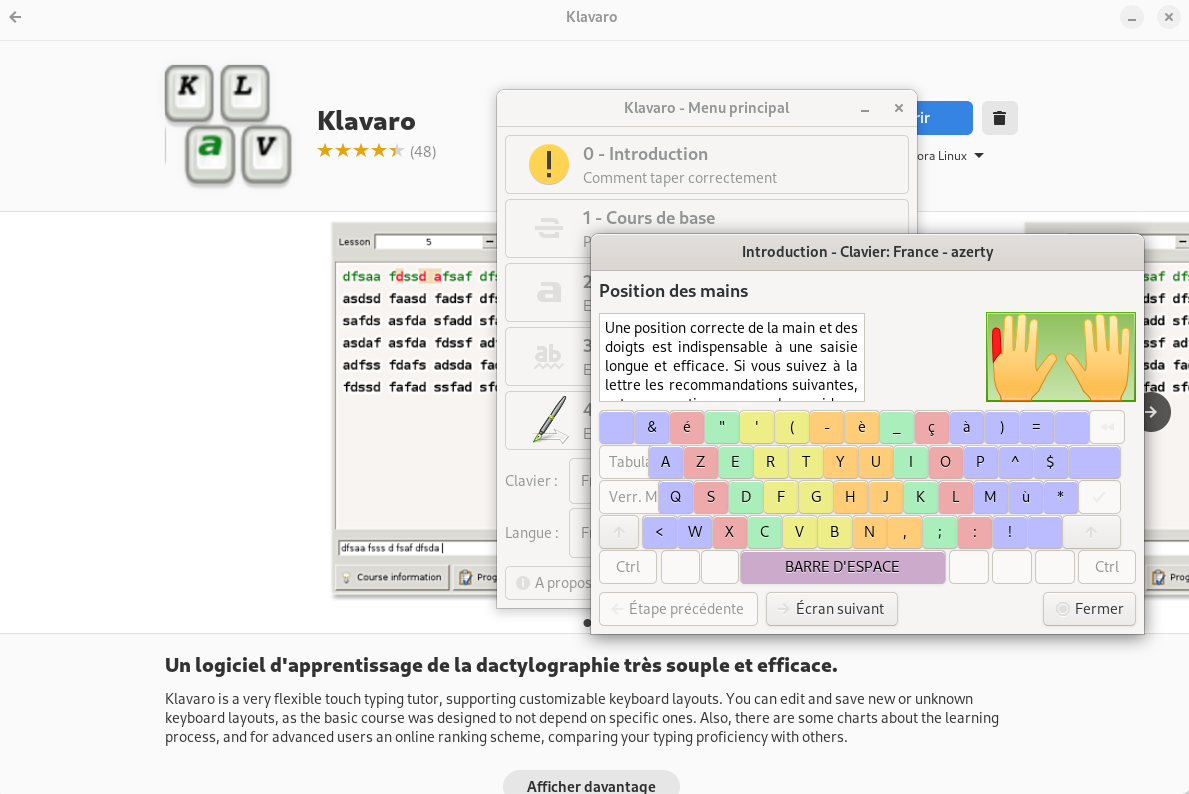 Klavaro : apprendre gratuitement à taper au clavier