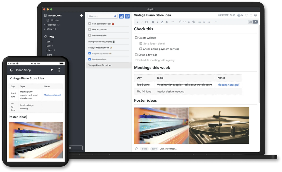 Trois applications de prises de notes alternatives à Evernote, Microsoft OneNote et cie